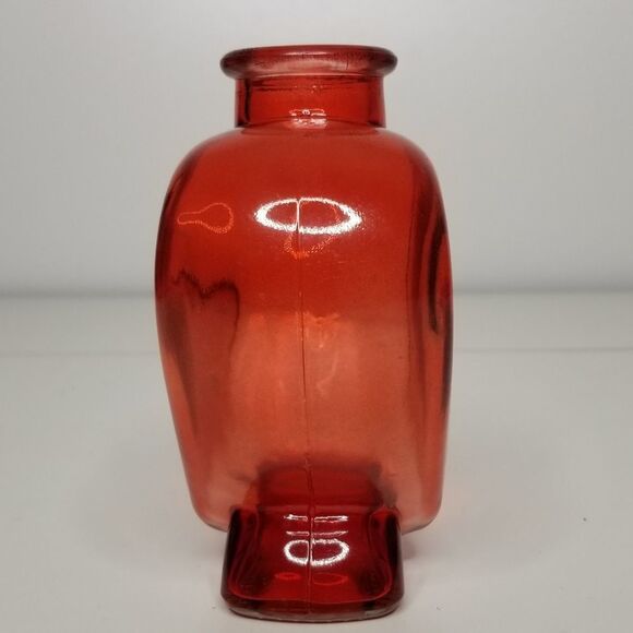 Heart‎ Shaped Red Glass Bud Vase To Teach Is To Love Teacher Valentine 5" - Picture 3 of 10